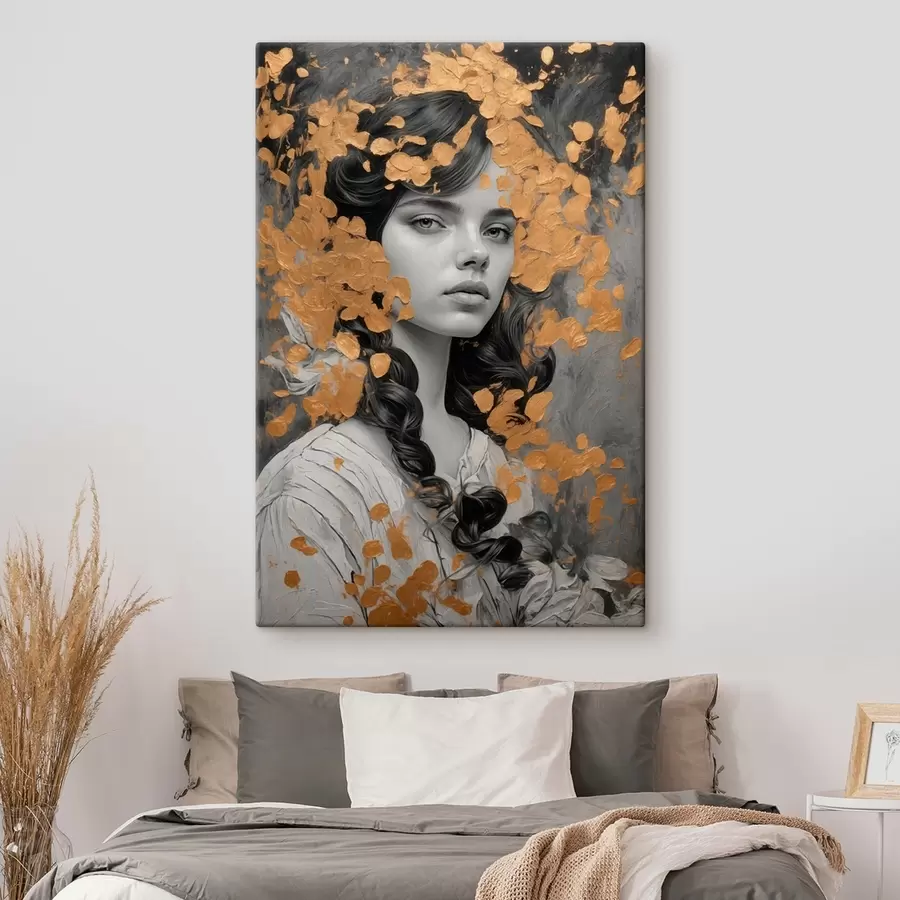 carta da parati Ritratto di ragazza a matita nr. s43098