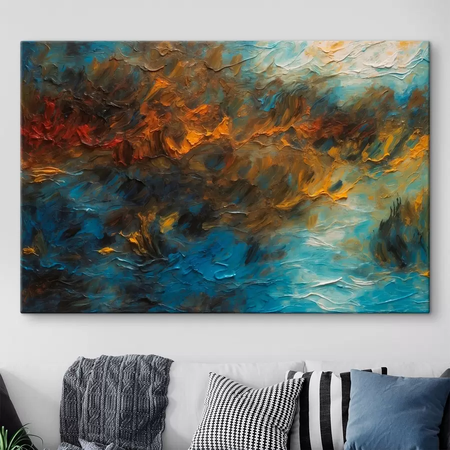 carta da parati Lago sfocato in stile pittura ad olio nr. s43106