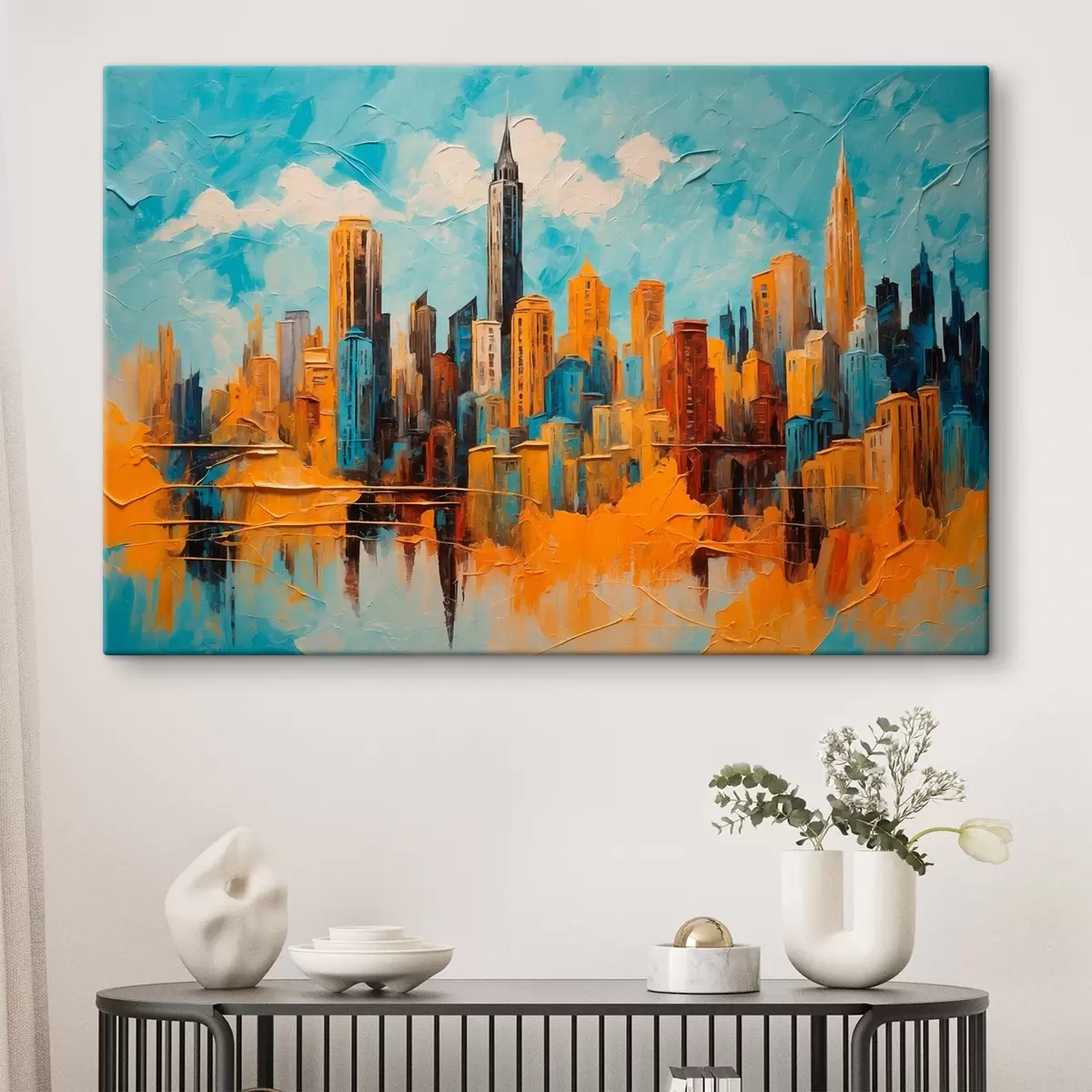 carta da parati Città in stile pittura ad olio nr. s43108