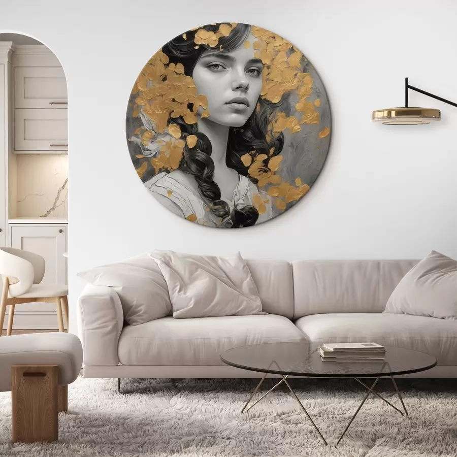 carta da parati Ritratto di ragazza a matita nr. r43098