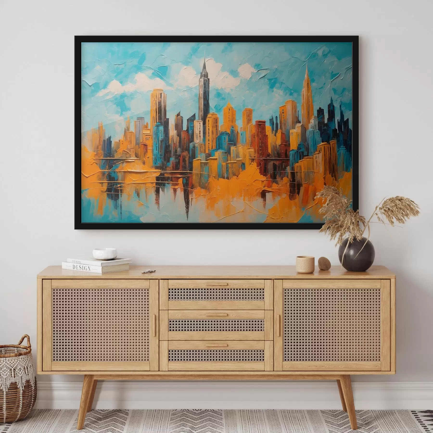 carta da parati Città in stile pittura ad olio nr. f43108