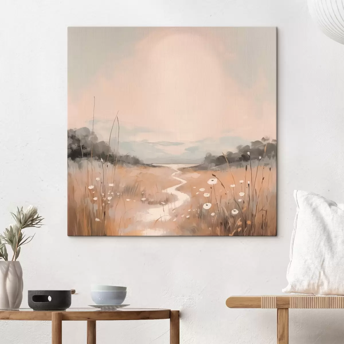 carta da parati Paesaggio di campo ad imitazione della pittura nr. s43224