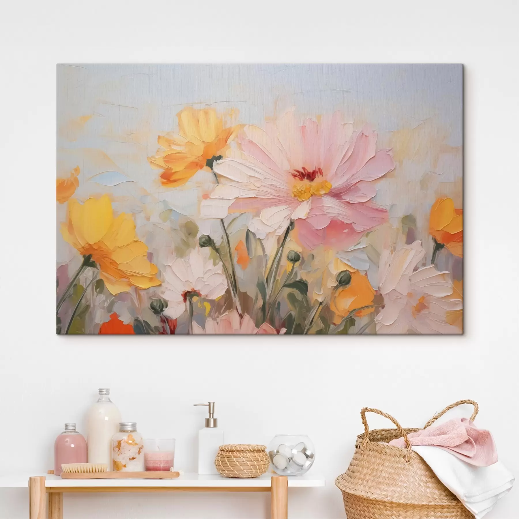 carta da parati Fiori astratti e luminosi nr. s43232