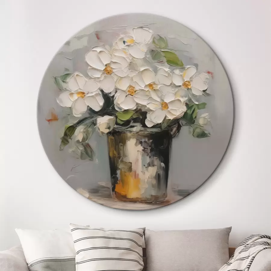 carta da parati Fiori in un secchio imitazione di pittura nr. r43228