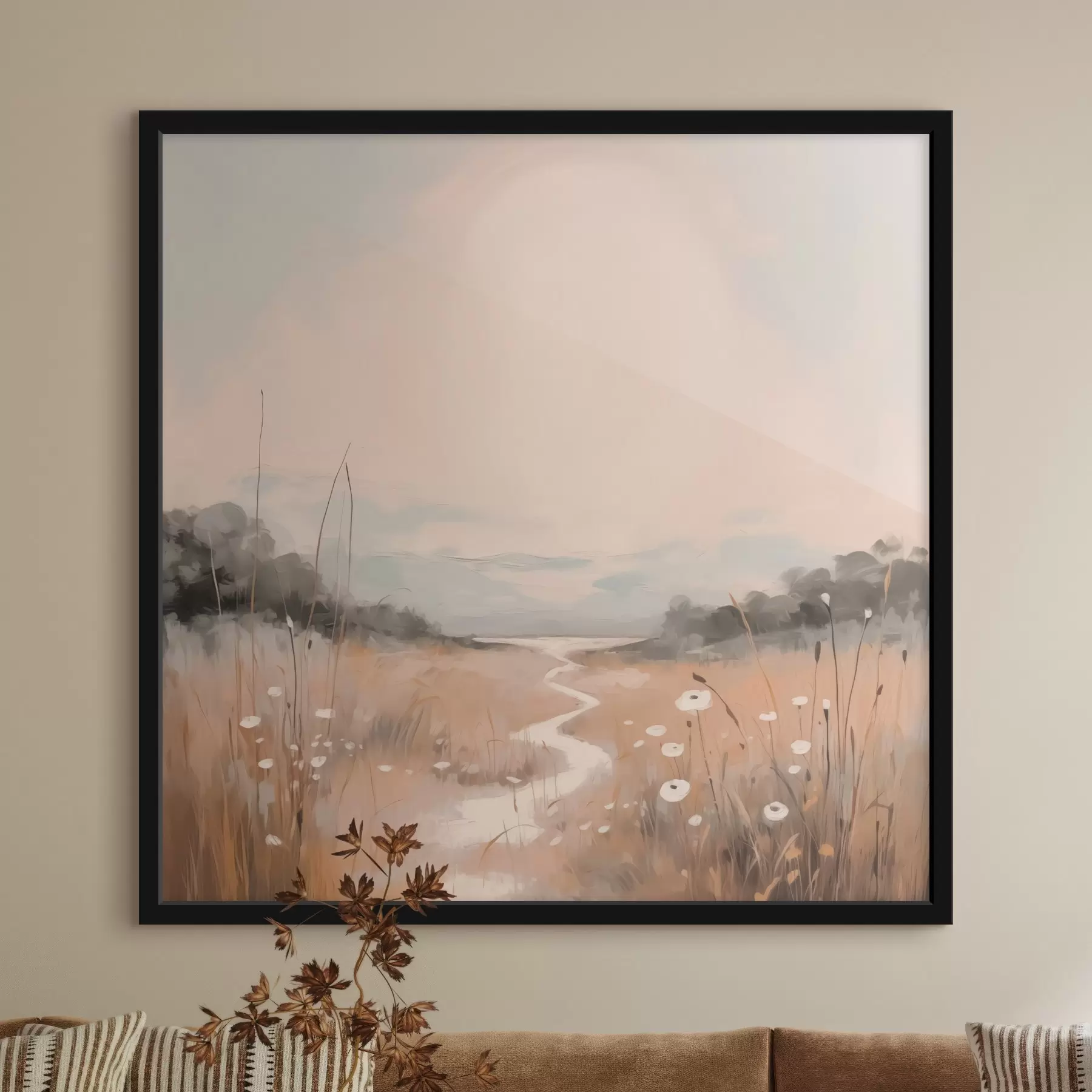 carta da parati Paesaggio di campo ad imitazione della pittura nr. f43224