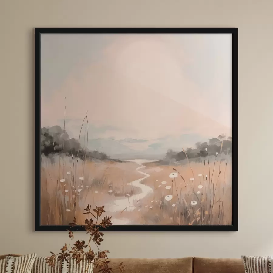 carta da parati Paesaggio di campo ad imitazione della pittura nr. f43224