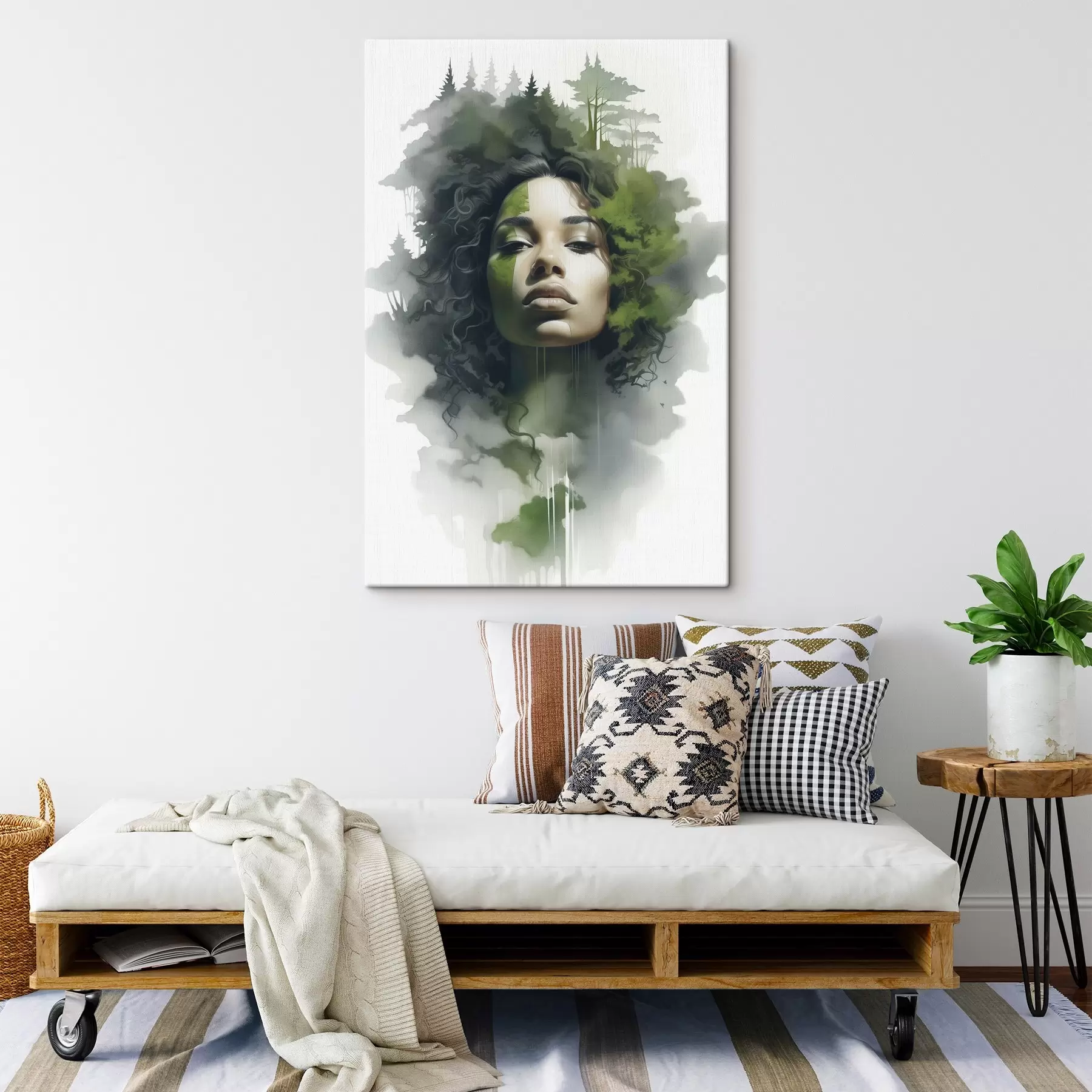 carta da parati Persone, immagine astratta di una foresta nr. s43260