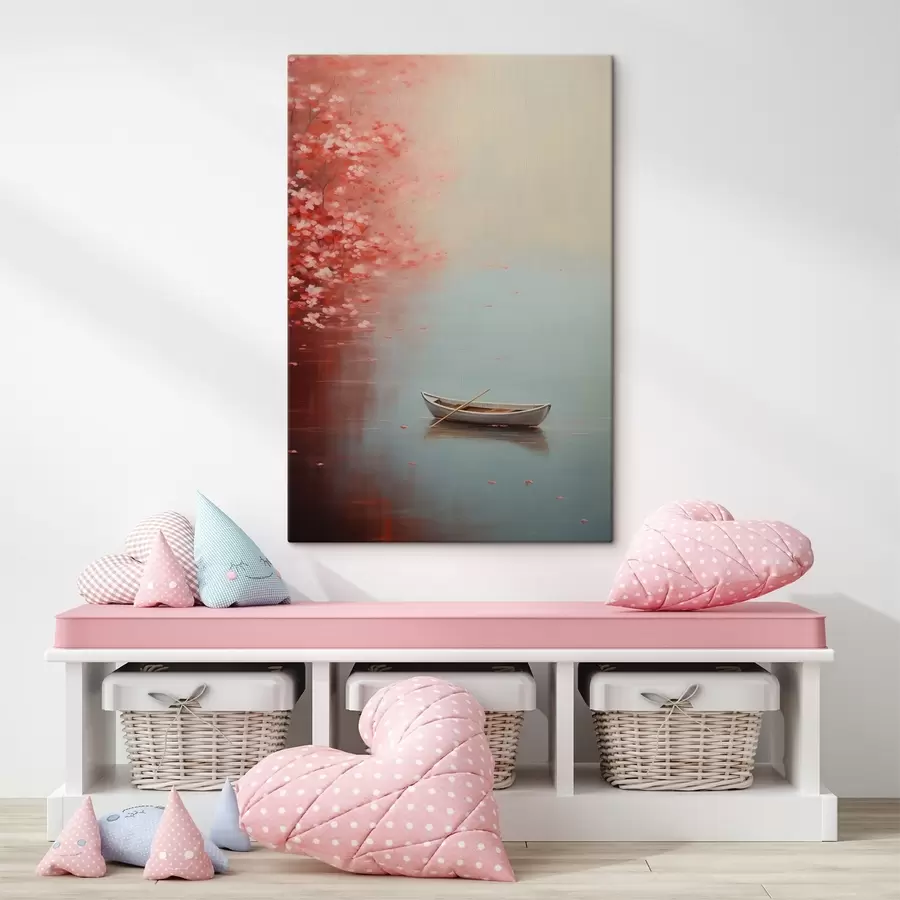 carta da parati Barca, imitazione di pittura a olio nr. s43261