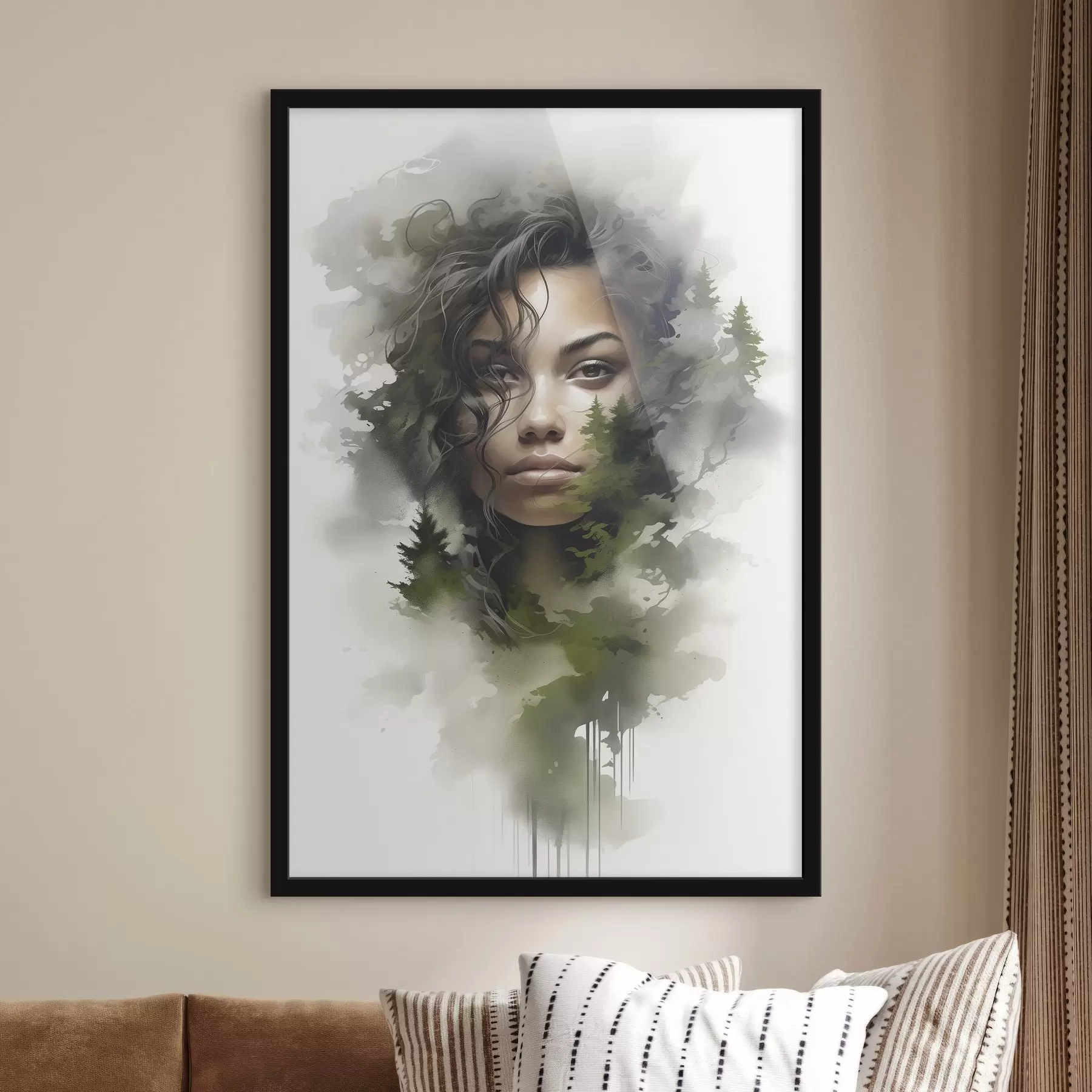 carta da parati Persone, immagine astratta di una foresta nr. f43259