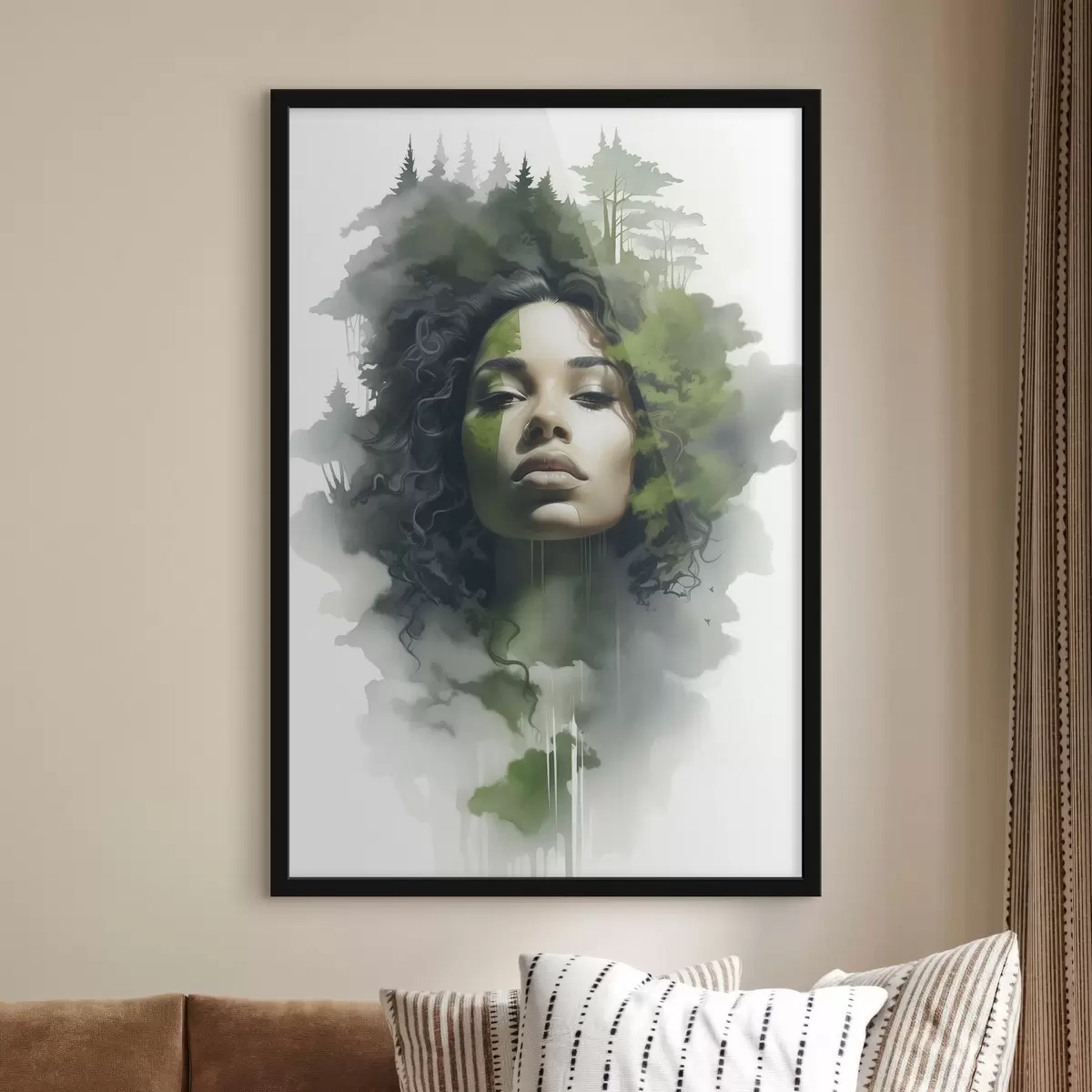 Poster Persone, immagine astratta di una foresta f43260