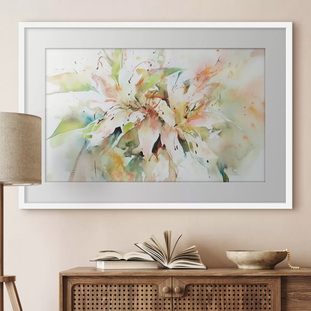 Poster Disegno astratto di fiori f43298