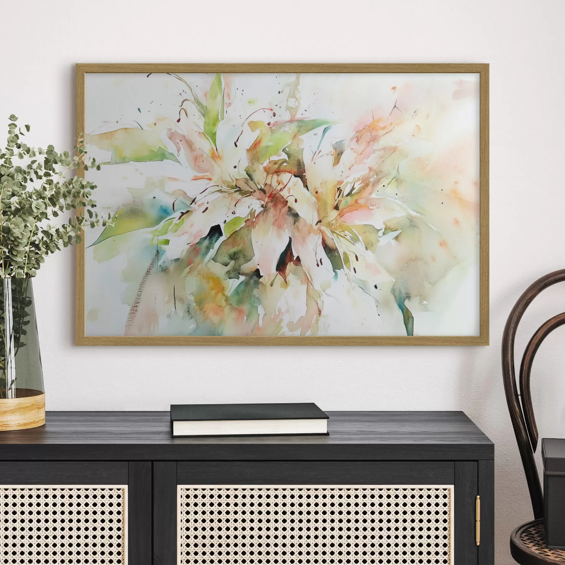 carta da parati Disegno astratto di fiori nr. f43298