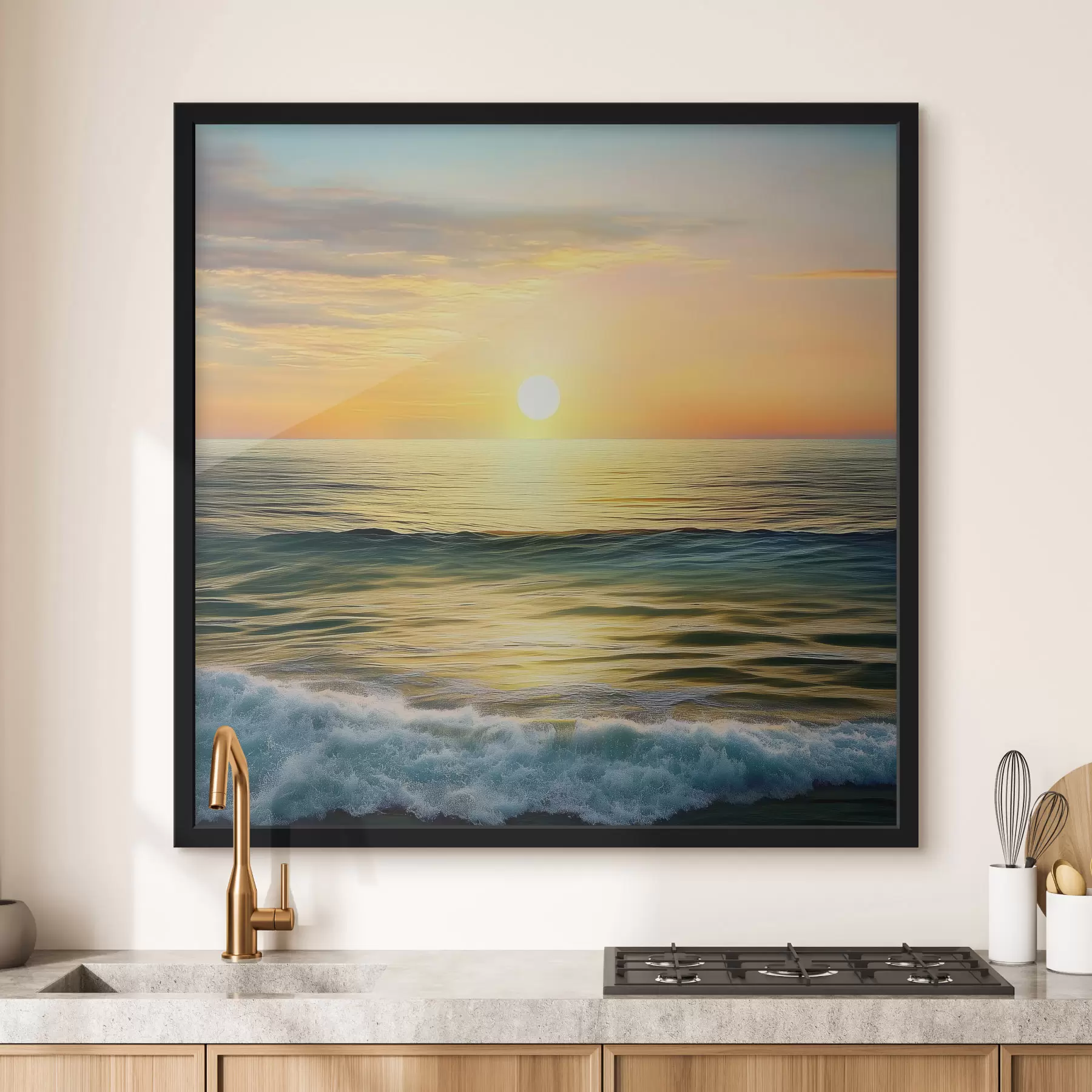 carta da parati L'alba sul mare nr. f43308