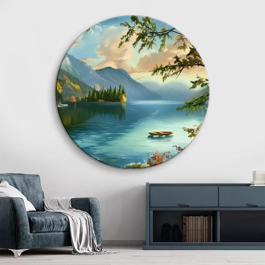 carta da parati Paesaggio di un lago in montagna nr. r43286