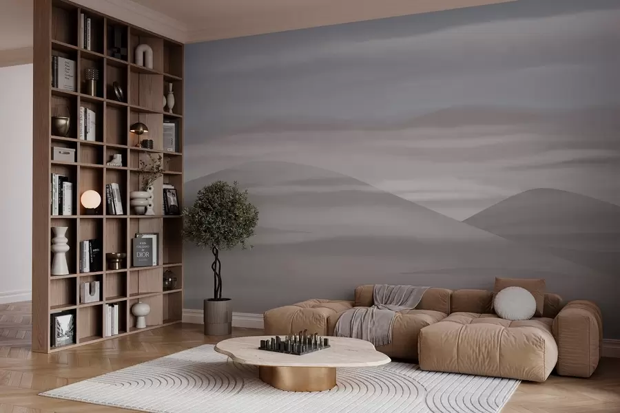 Carta da parati Cielo Colline e nuvole, paesaggio tranquillo n. w03288