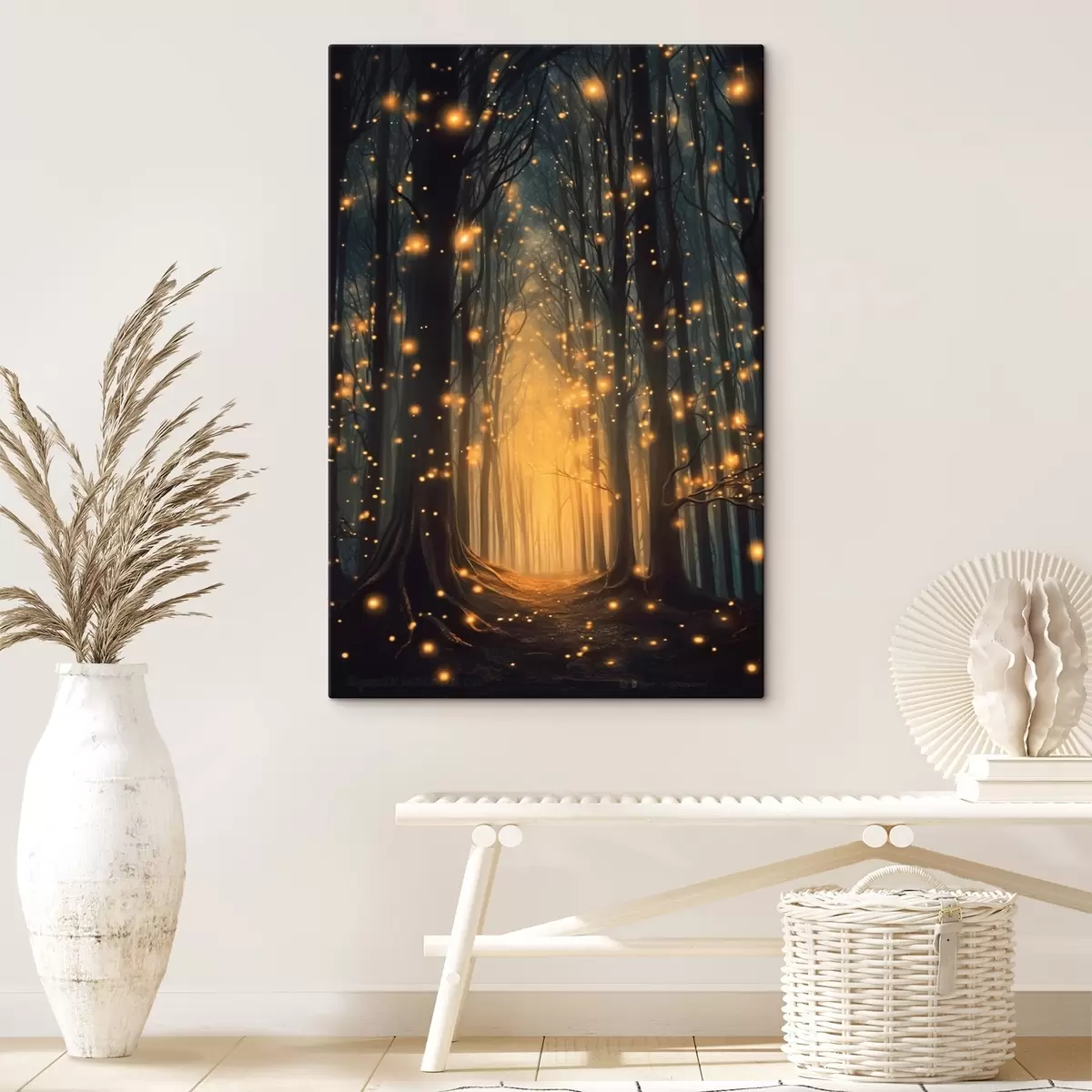 carta da parati Bosco magico con lucciole nr. s43272
