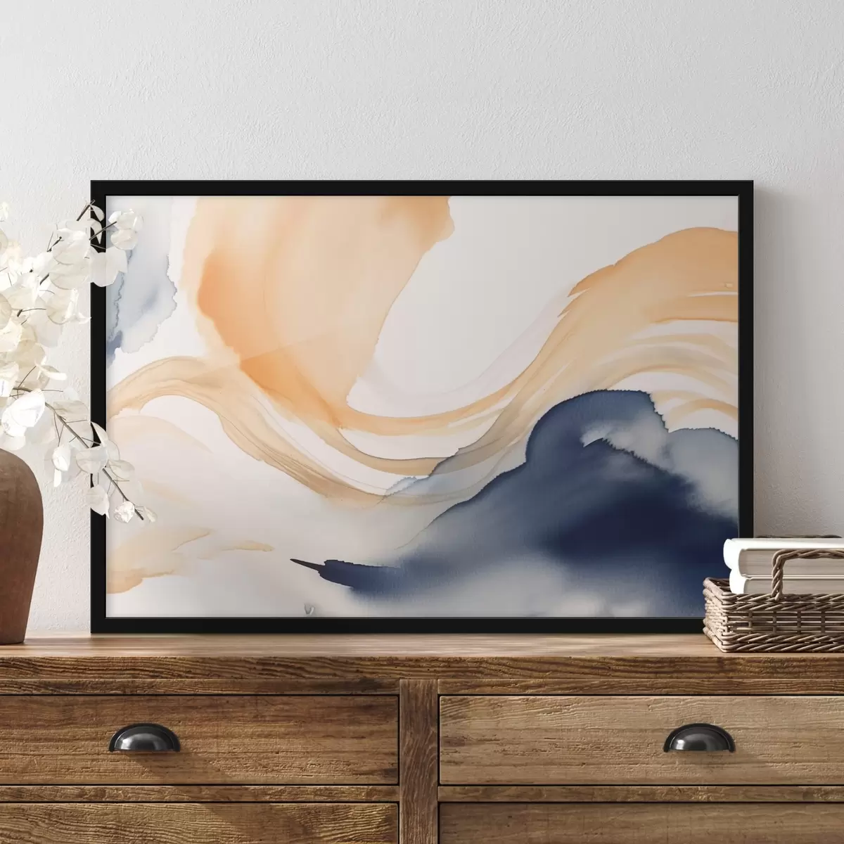 Poster Tratti astratti ad acquerello f43264