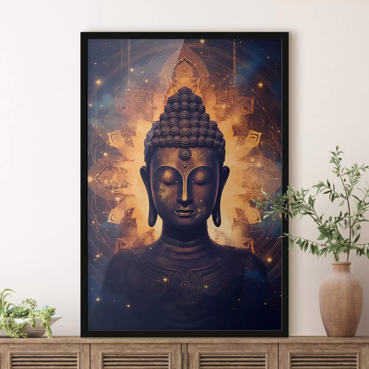 Poster Buddha nella radiosità dell'energia f43276