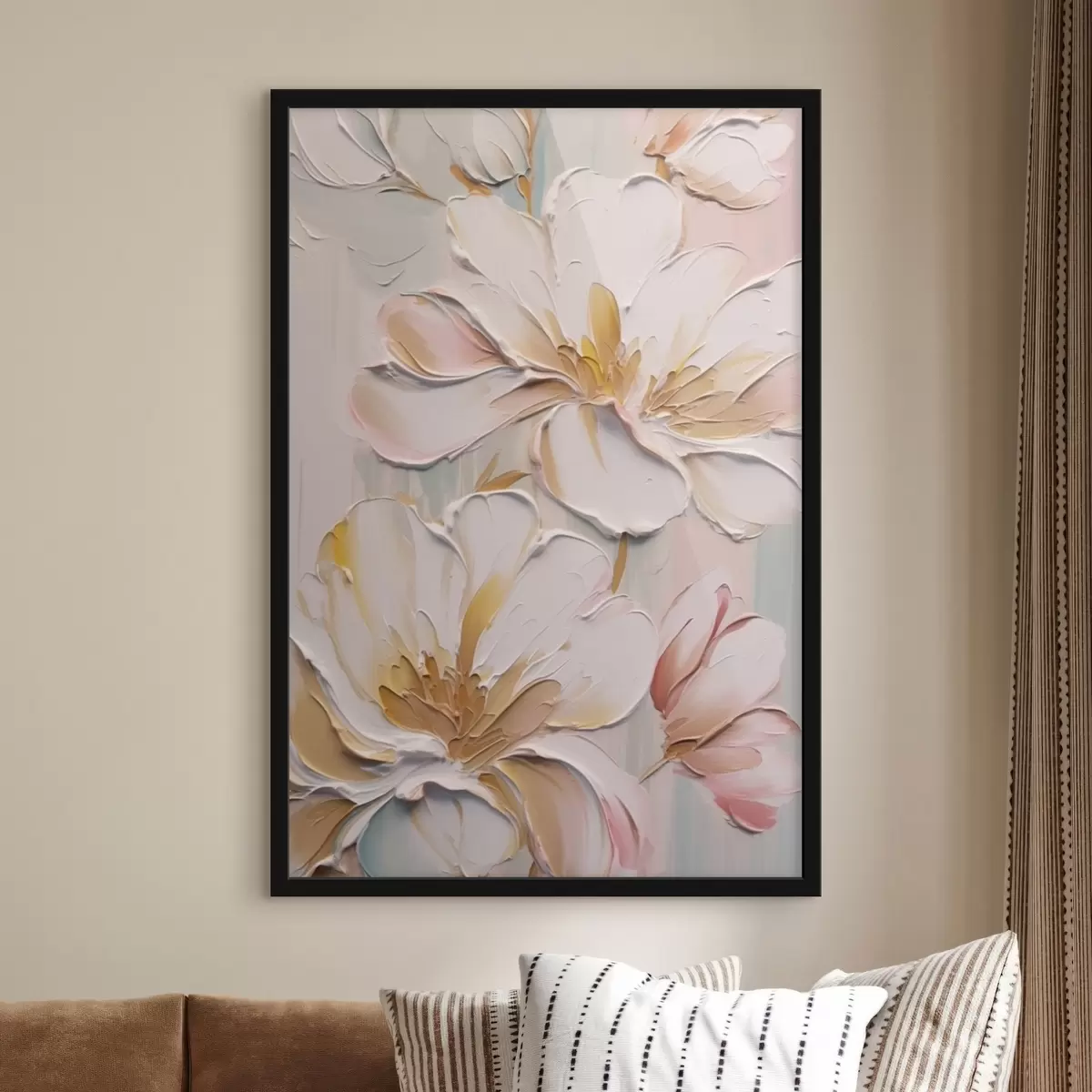 Poster Fiori pastello volumetrici f43277