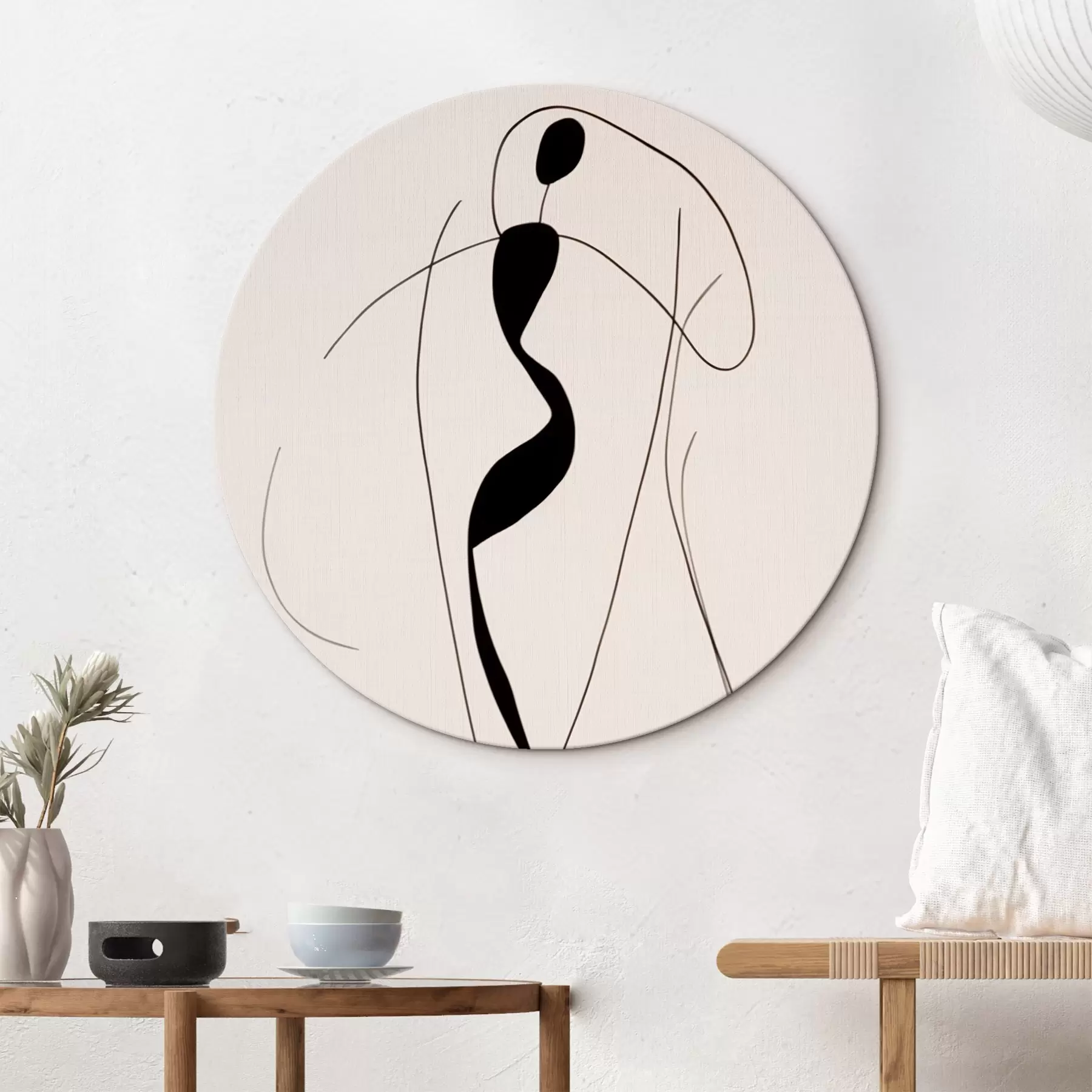 carta da parati Silhouette astratta minimalista nr. r43274