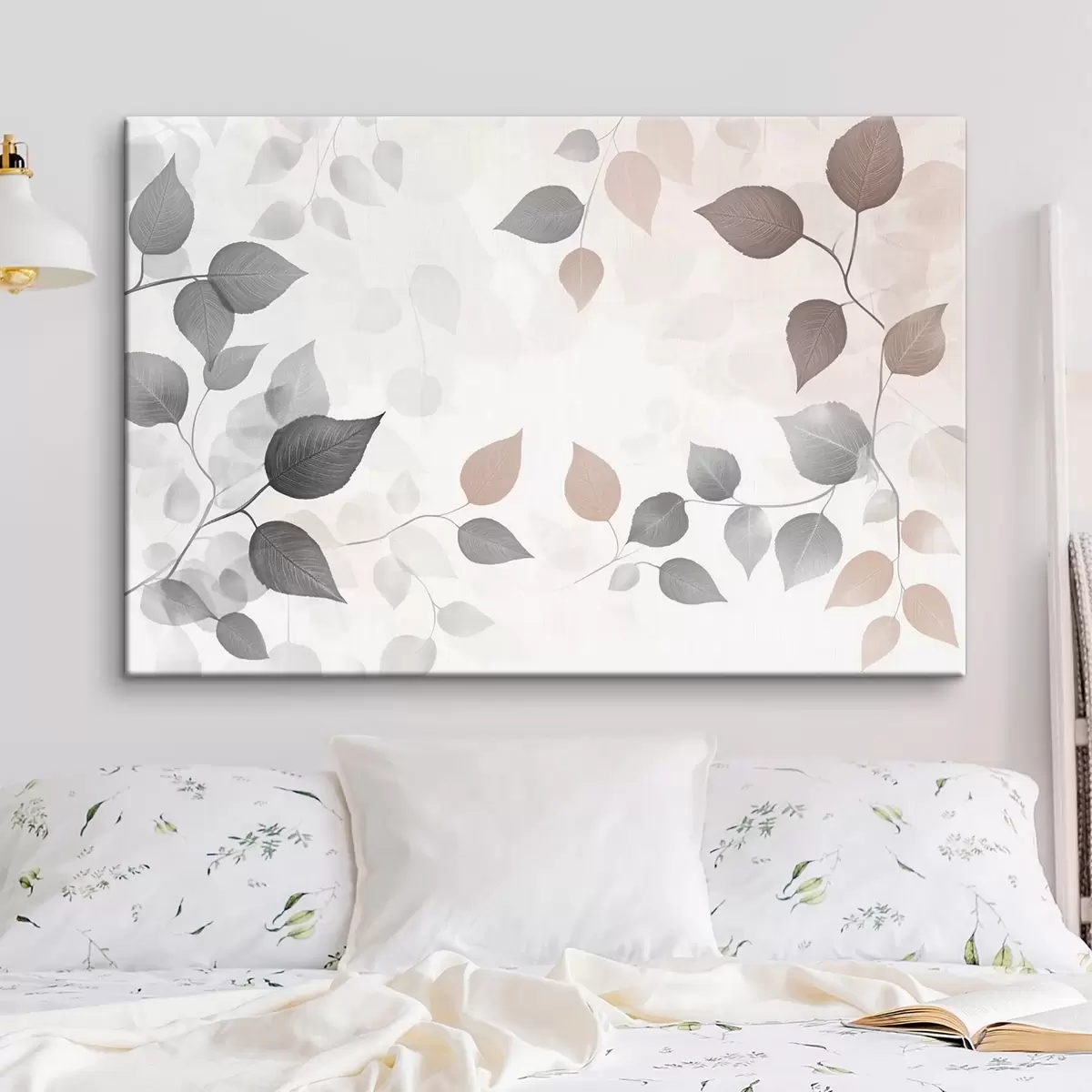 carta da parati Foglie su sfondo chiaro nr. s43325