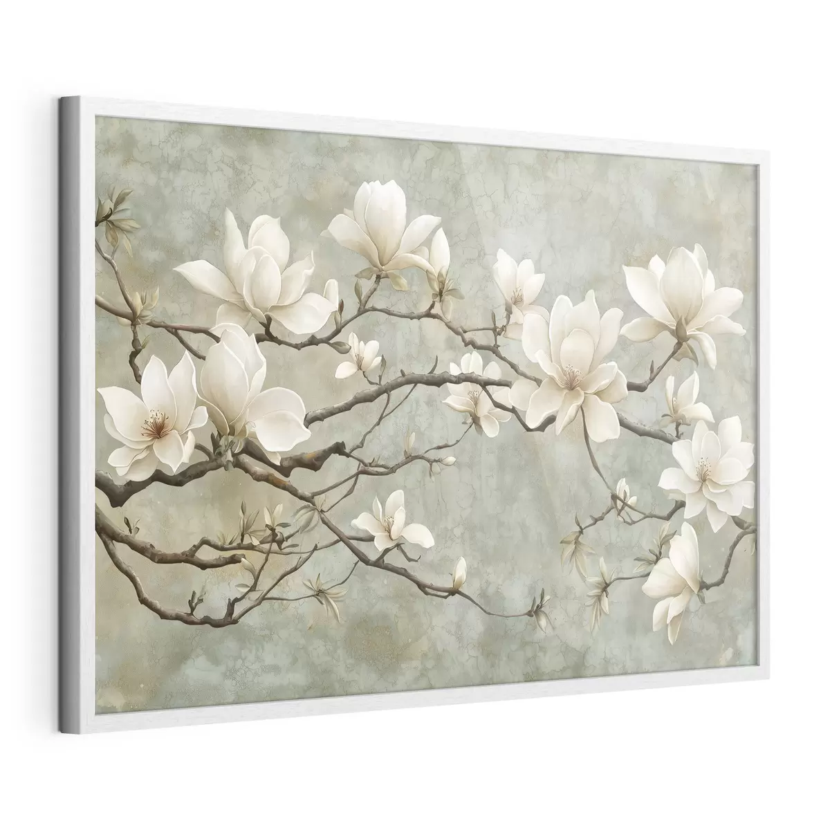 Poster Ramo di magnolia su sfondo pastello grunge f43322