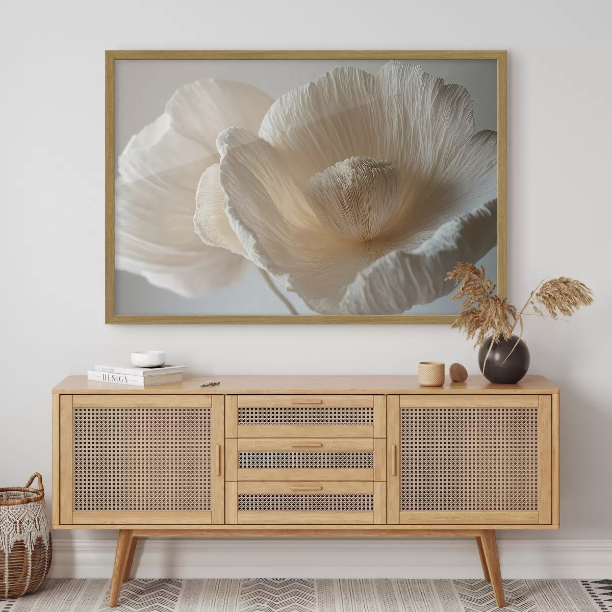 Poster Fiore grande beige f43332
