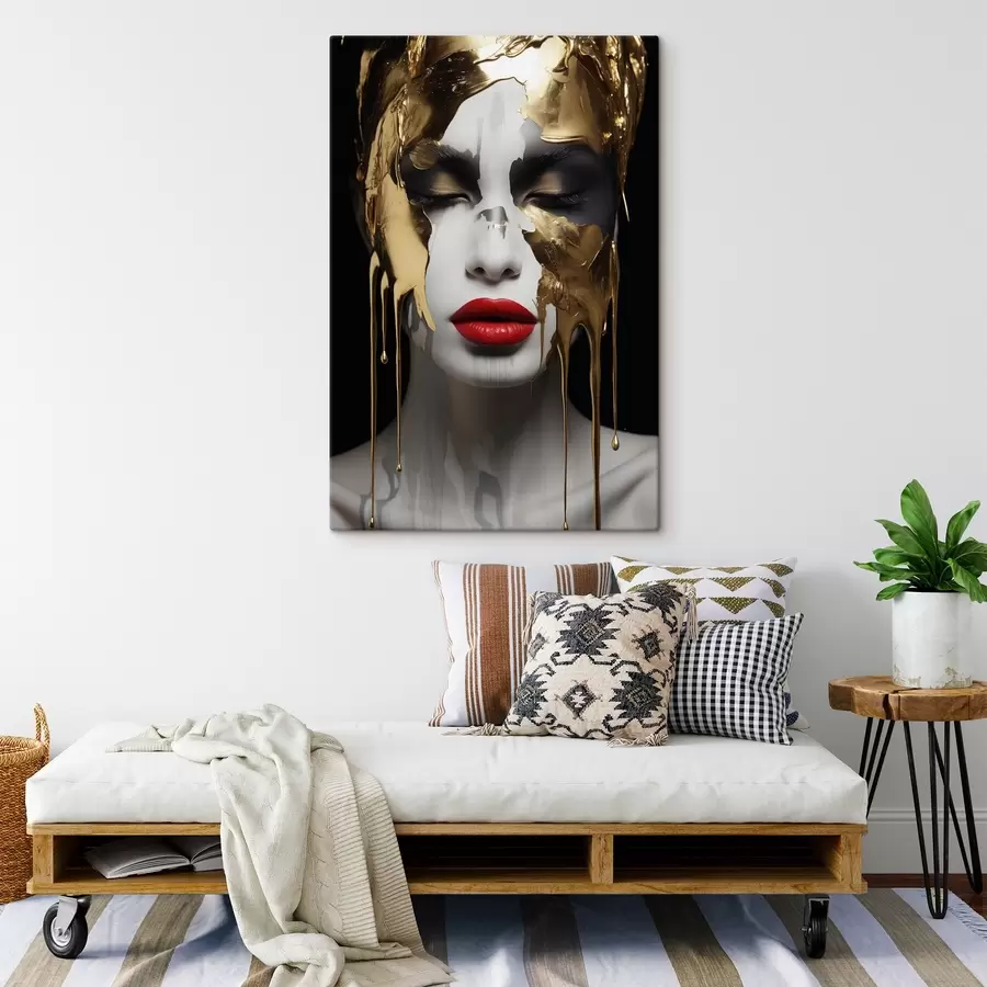 carta da parati Persone, ragazza con labbra rosse nr. s43336