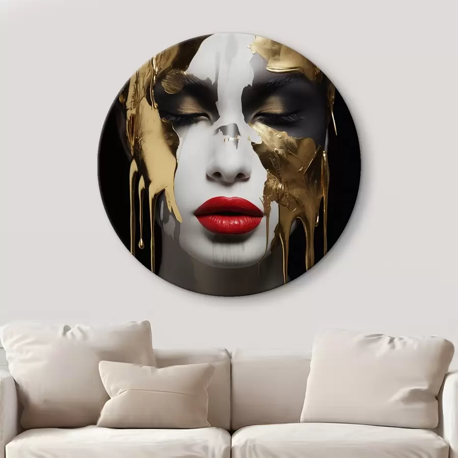 carta da parati Persone, ragazza con labbra rosse nr. r43336