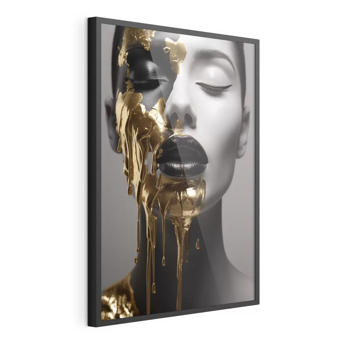 Poster Persone, ragazza con labbra nere f43337