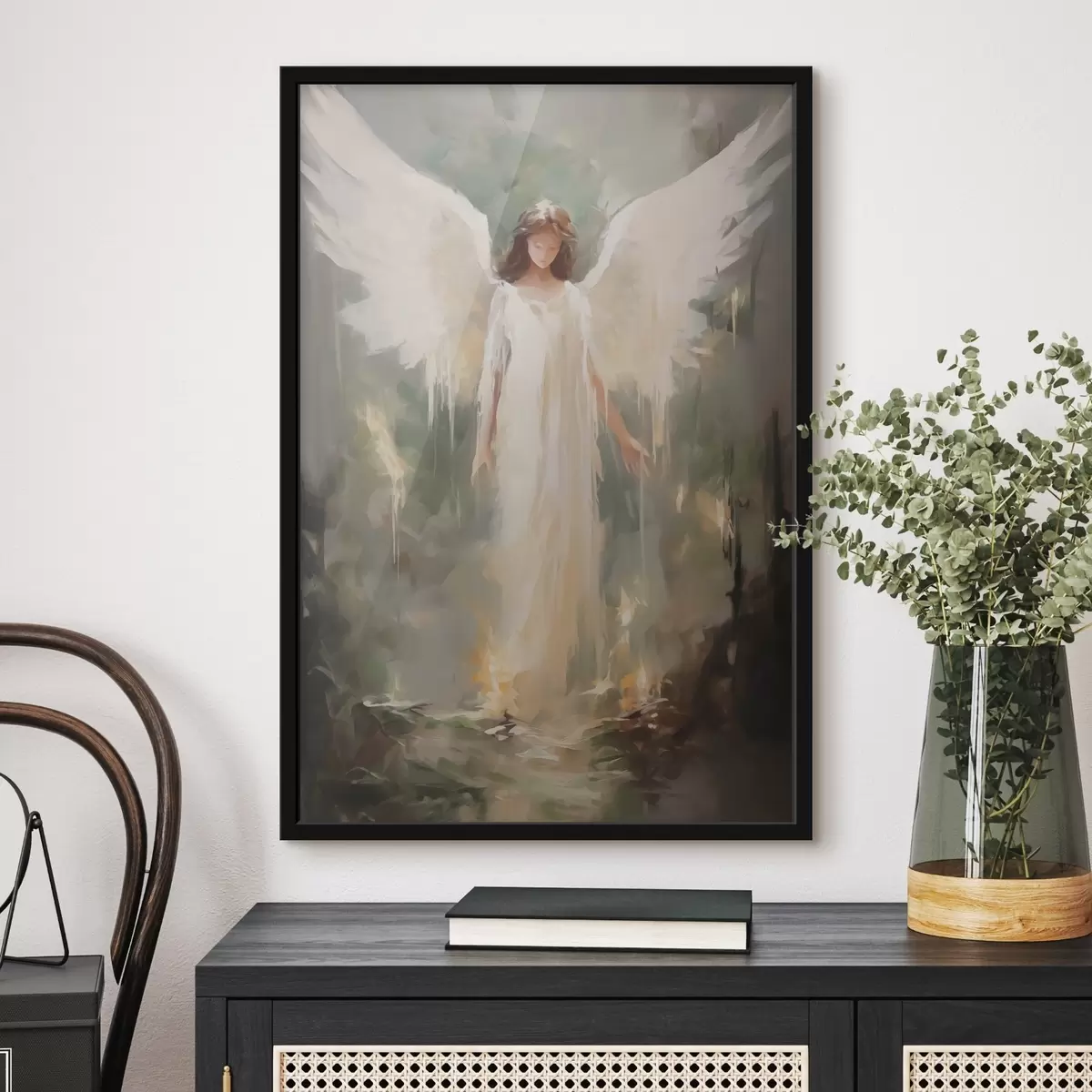 Poster Pittura astratta imitazione angelo f43353