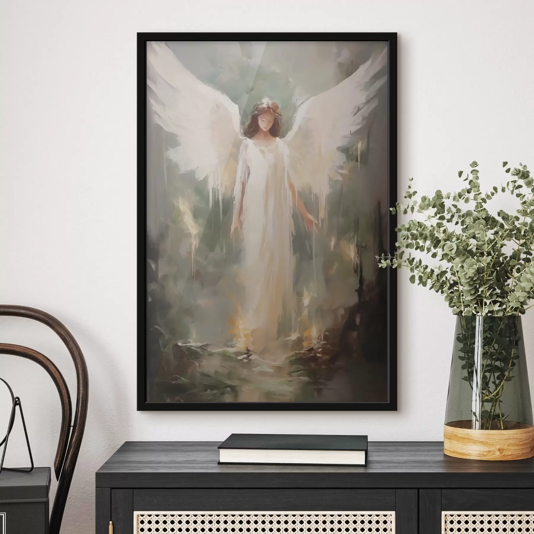 carta da parati Pittura astratta imitazione angelo nr. f43353