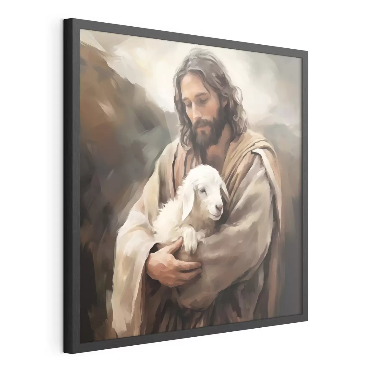 Poster Gesù con l'agnello f43356