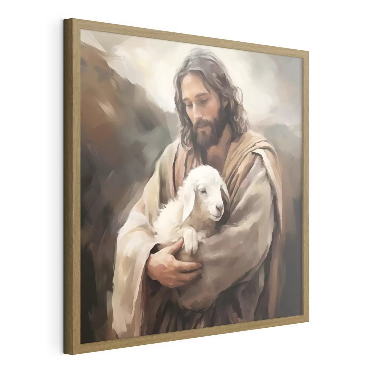 Poster Gesù con l'agnello f43356