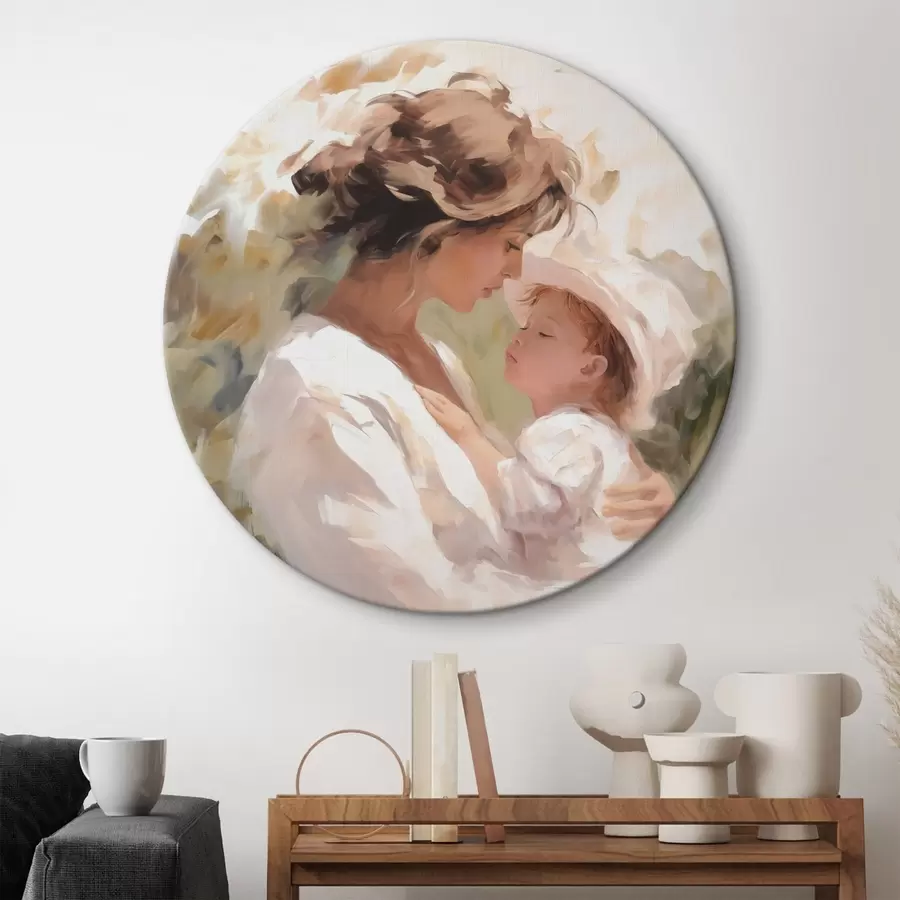 carta da parati Donna con bambino imitazione di un dipinto nr. r43358