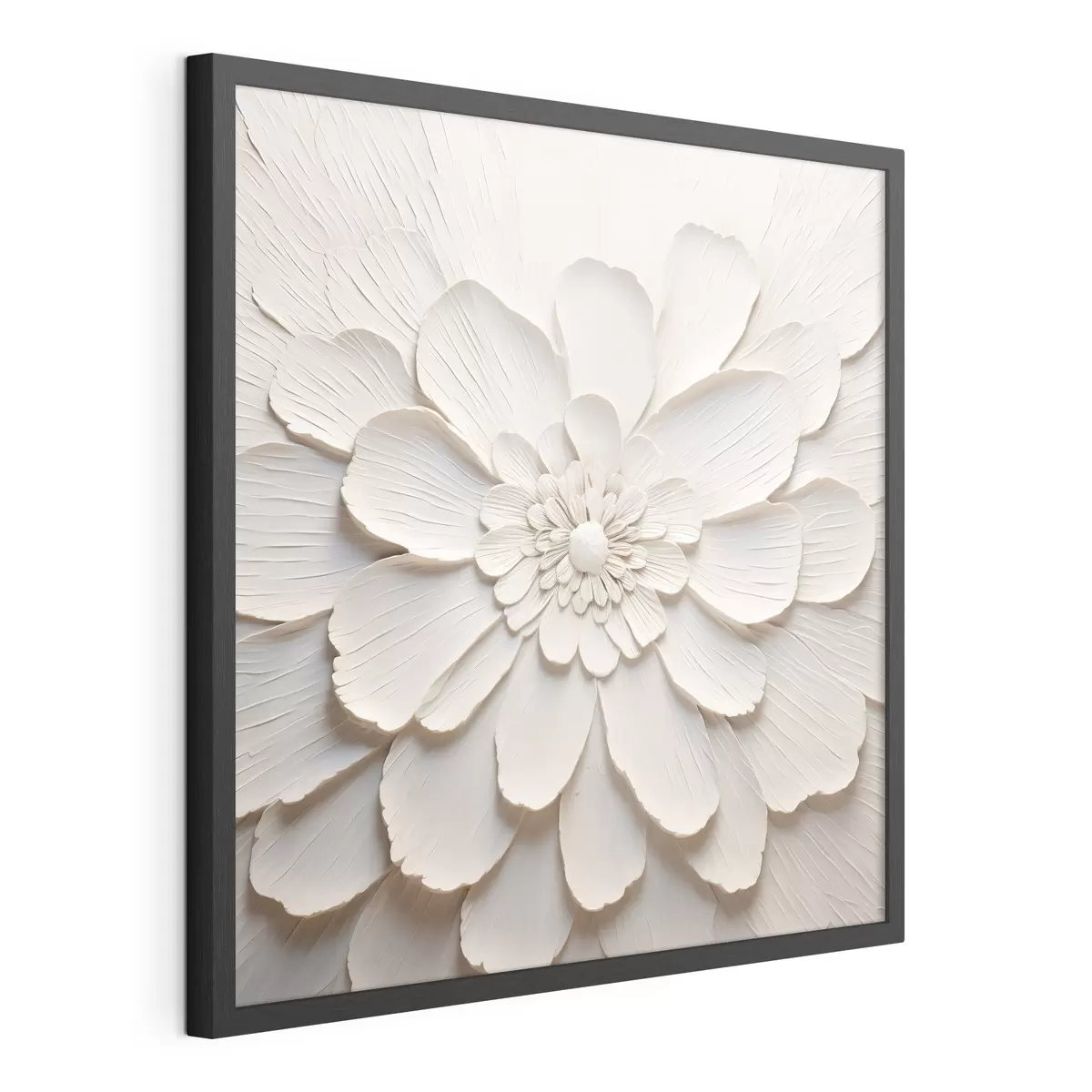 Poster Grande fiore bianco con petali voluminosi f43364
