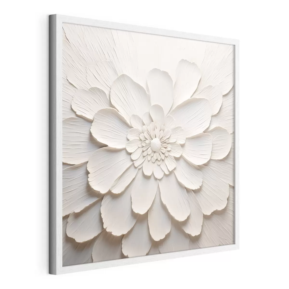 Poster Grande fiore bianco con petali voluminosi f43364