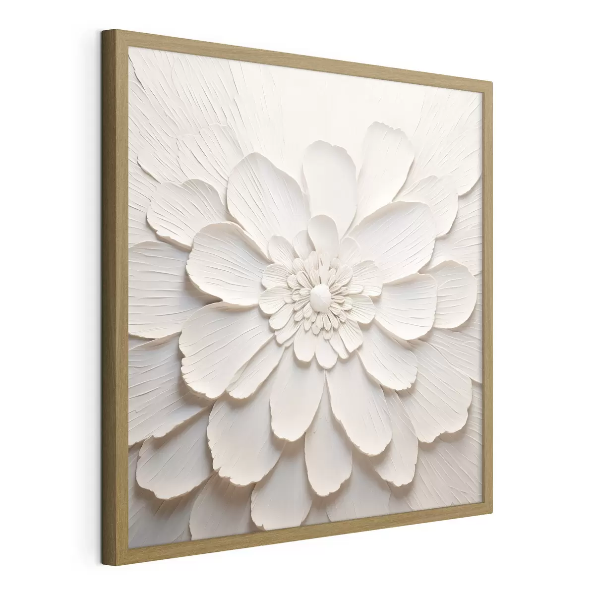 Poster Grande fiore bianco con petali voluminosi f43364