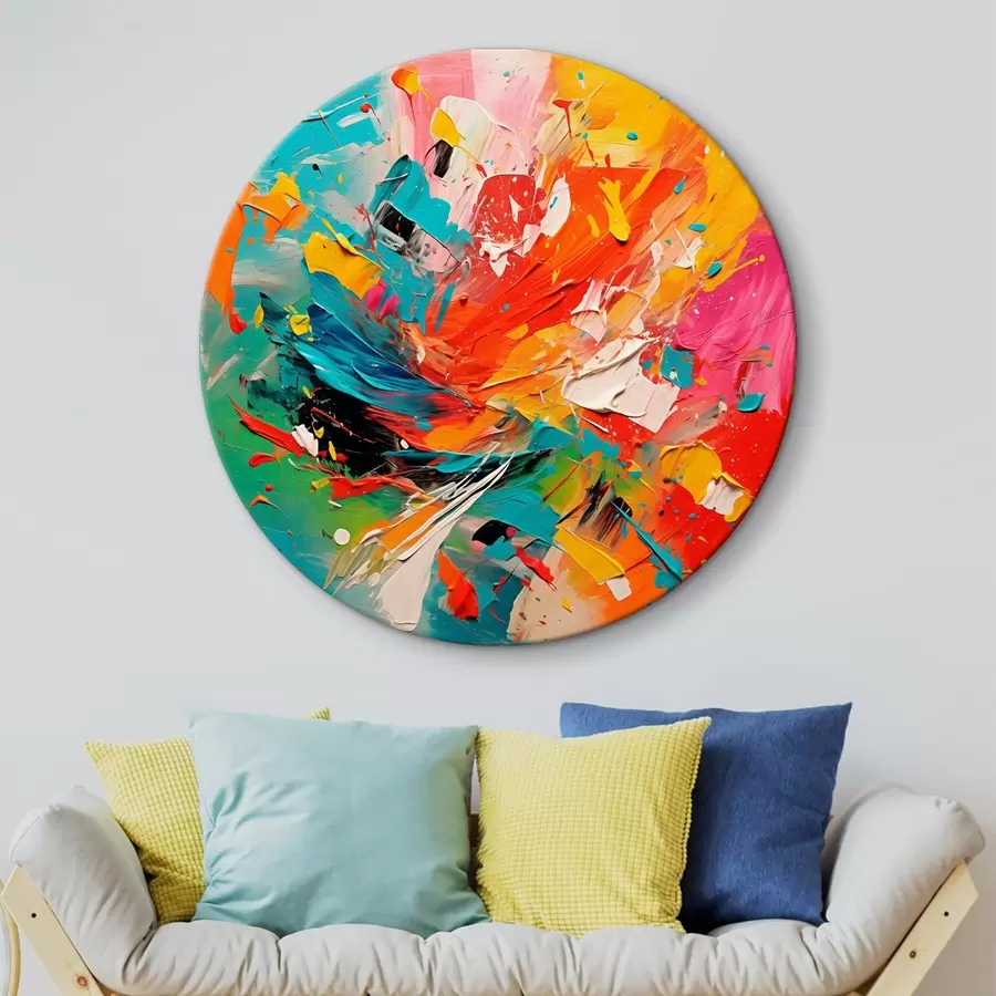 carta da parati Imitazione astratta e colorata di pennellate nr. r43377