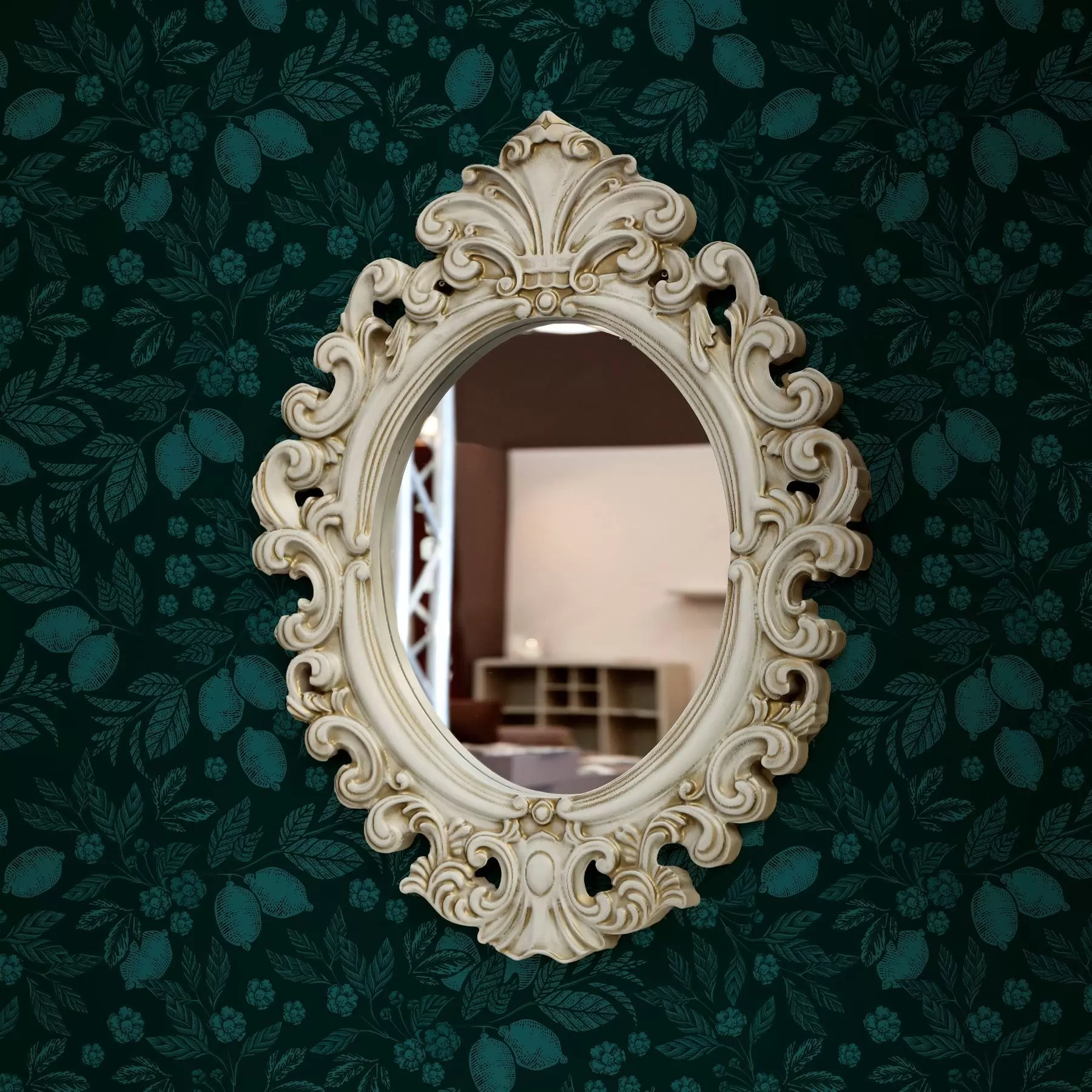 carta da parati Foglie dense di colore verde-blu nr. a00019