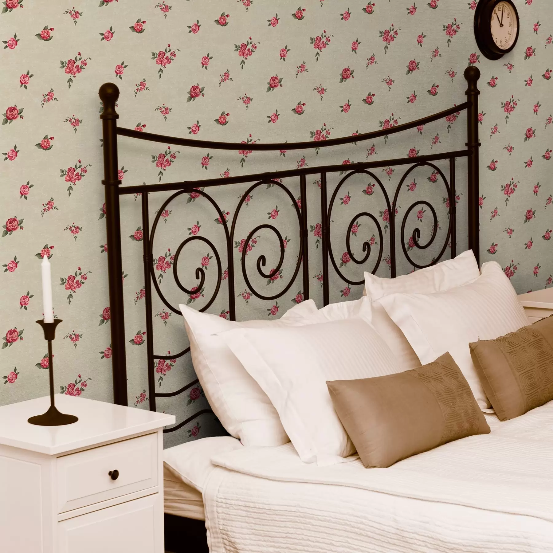 carta da parati Rose su sfondo chiaro nr. a00039