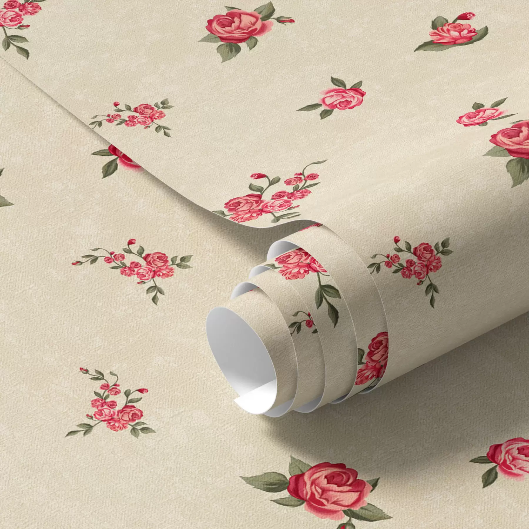 carta da parati Rose su sfondo chiaro nr. a00039
