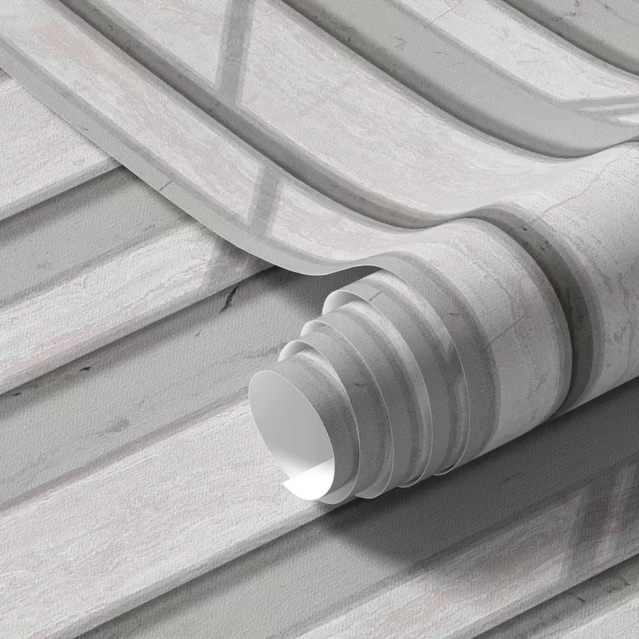 carta da parati Pannello effetto legno in colore grigio chiaro nr. a00055