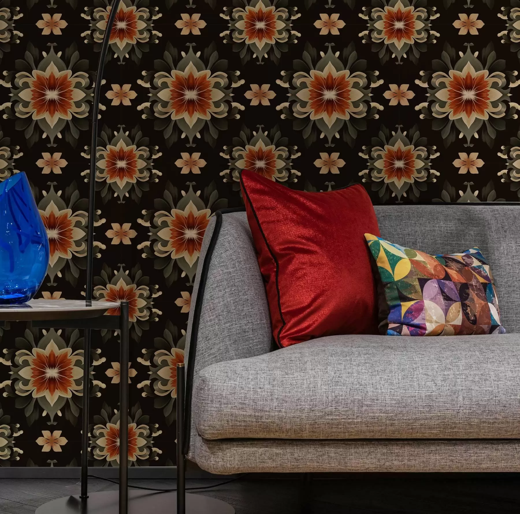 carta da parati Motivo floreale astratto nr. a00069v2