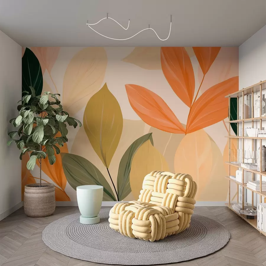 Carta da parati nature Foglie d'autunno 