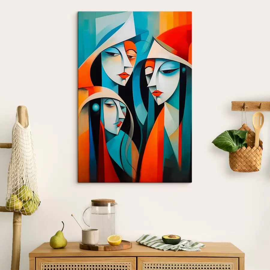 carta da parati Immagine astratta di ritratti femminili nr. s43411