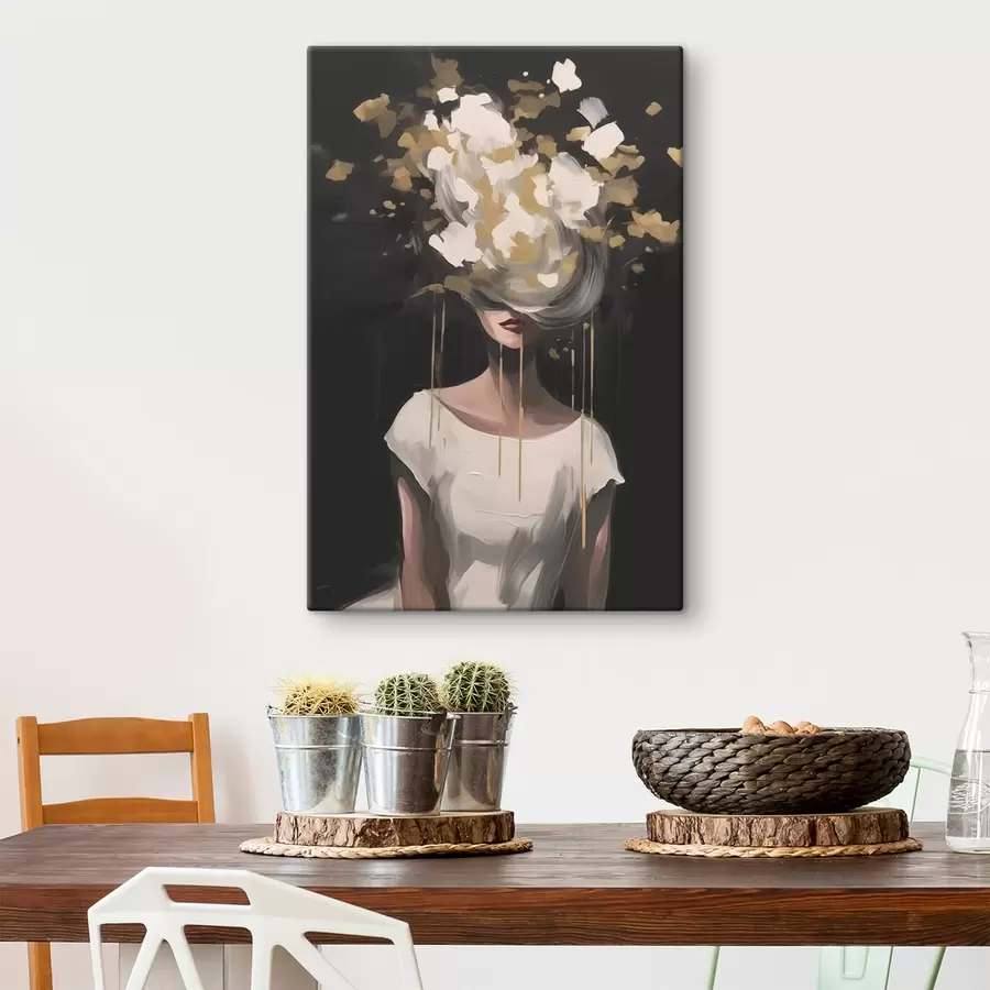 carta da parati Immagine astratta di silhouette femminile nr. s43418