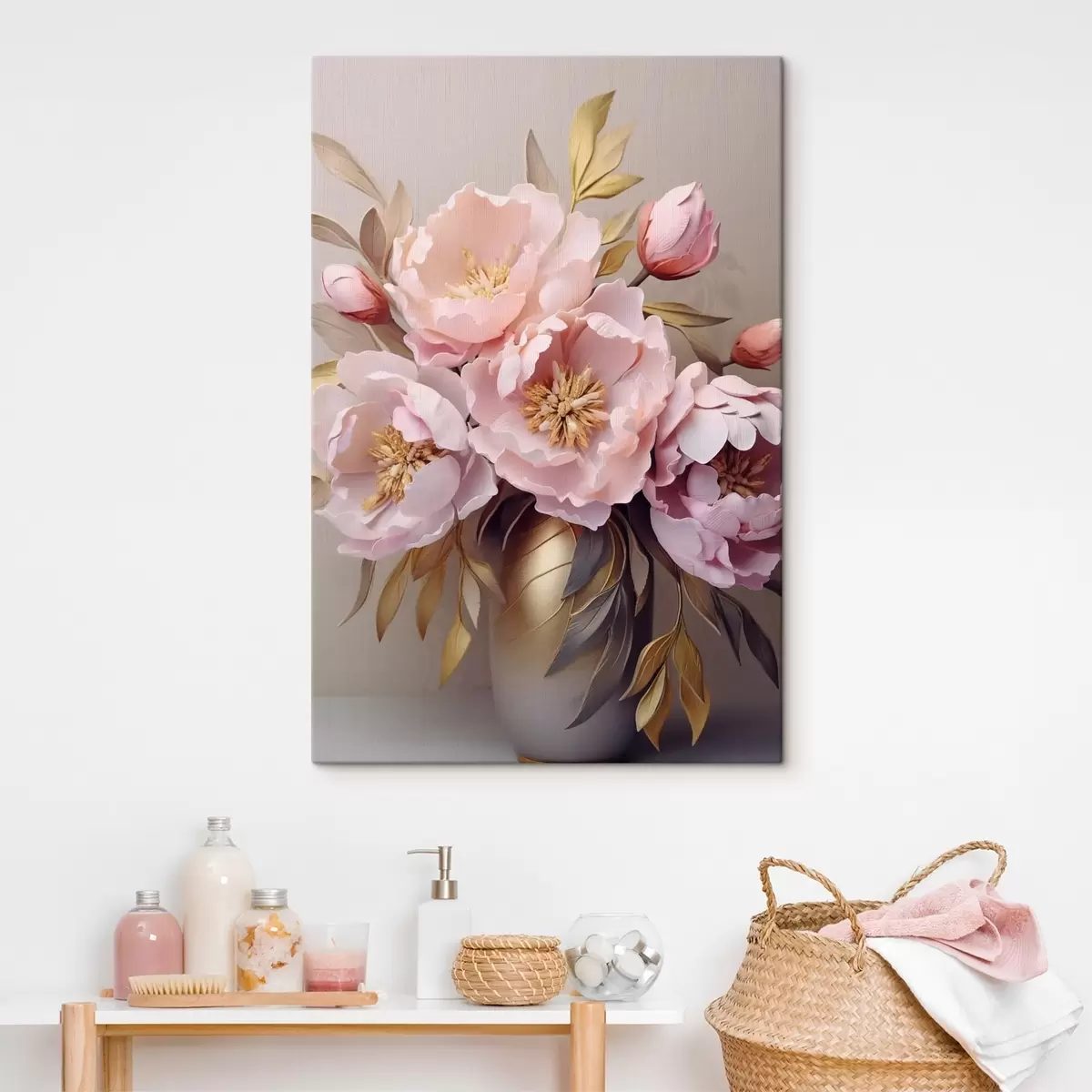 carta da parati Vaso con peonie nr. s43422