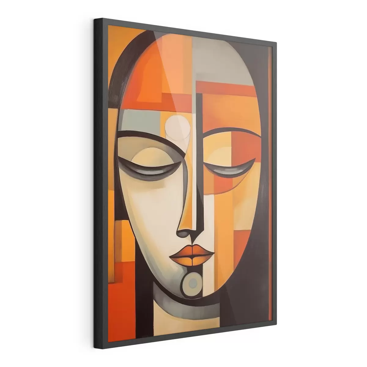 Poster Ritratto geometrico in stile modernista f43412