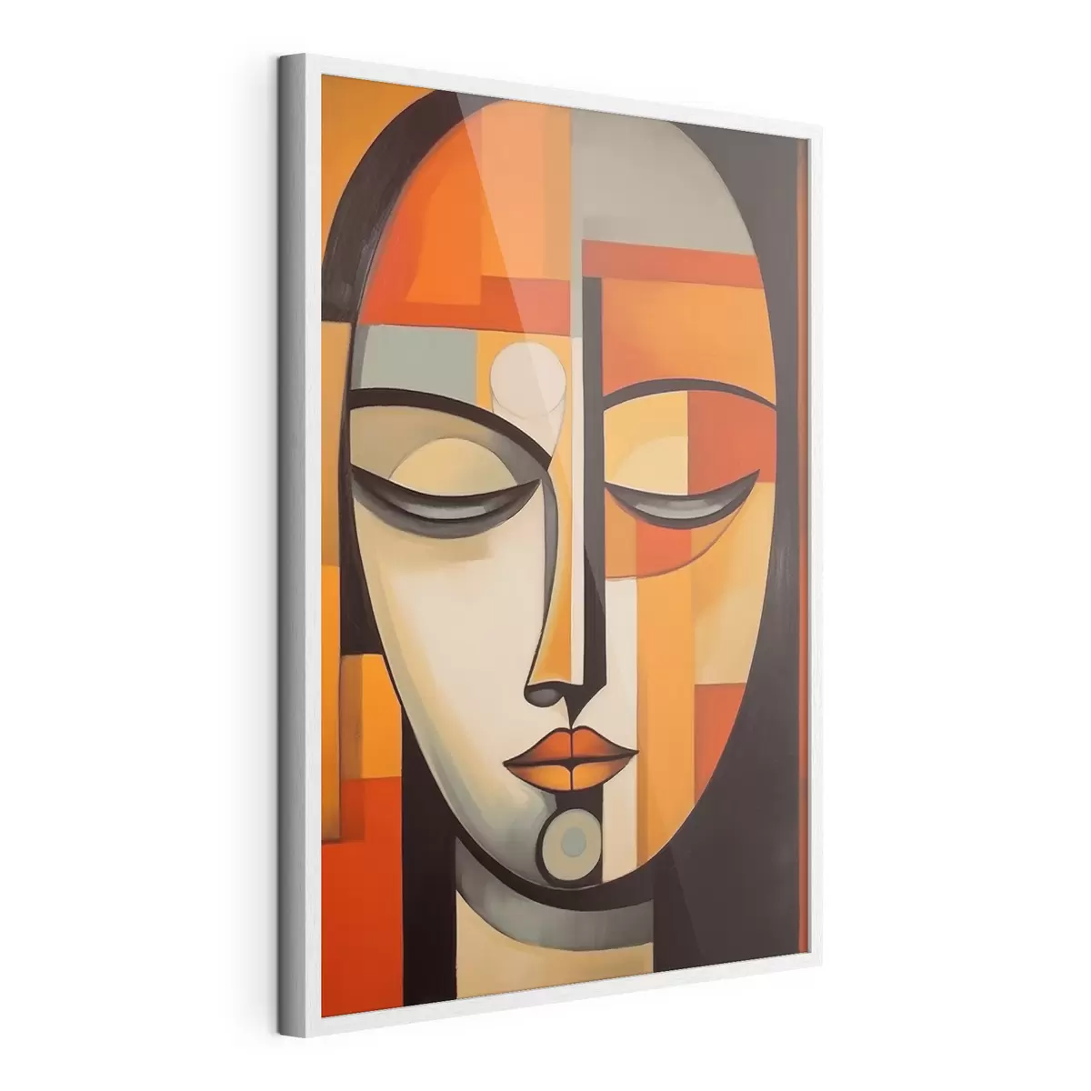 Poster Ritratto geometrico in stile modernista f43412